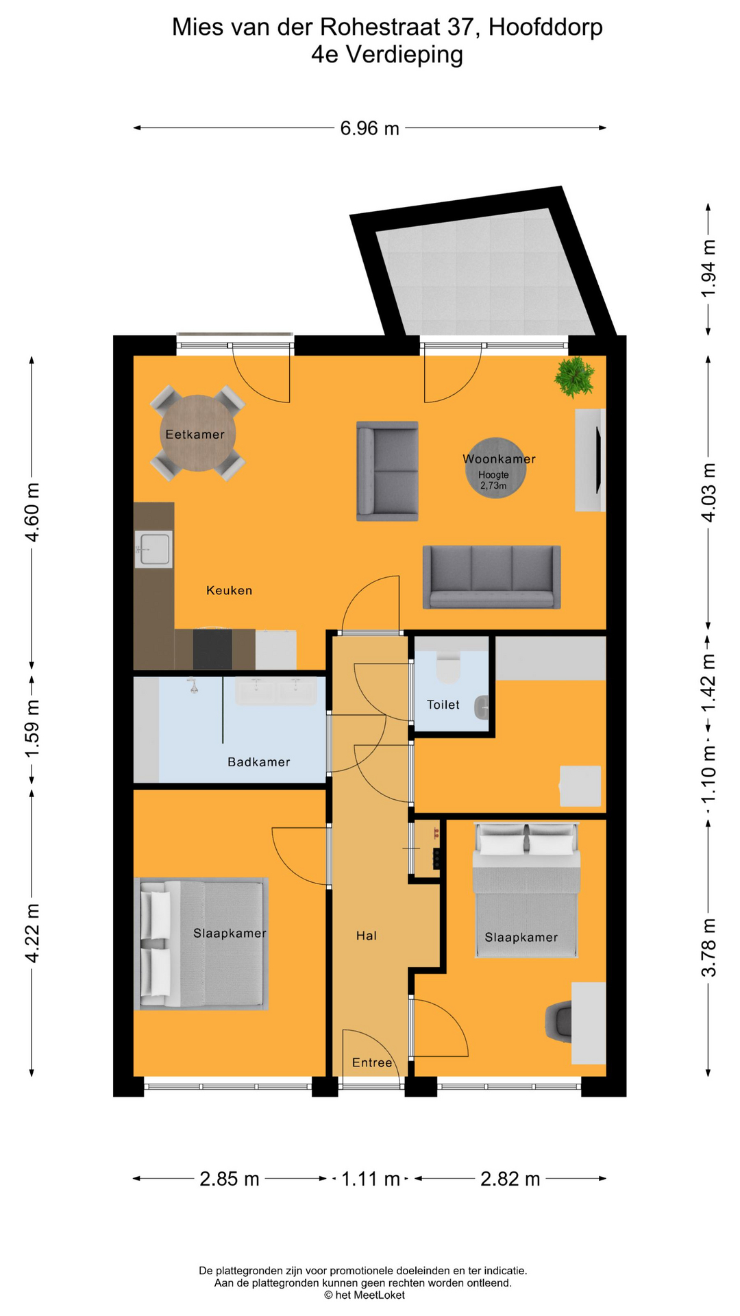 Mies van der Rohestraat 37 , 2132 HX Hoofddorp map